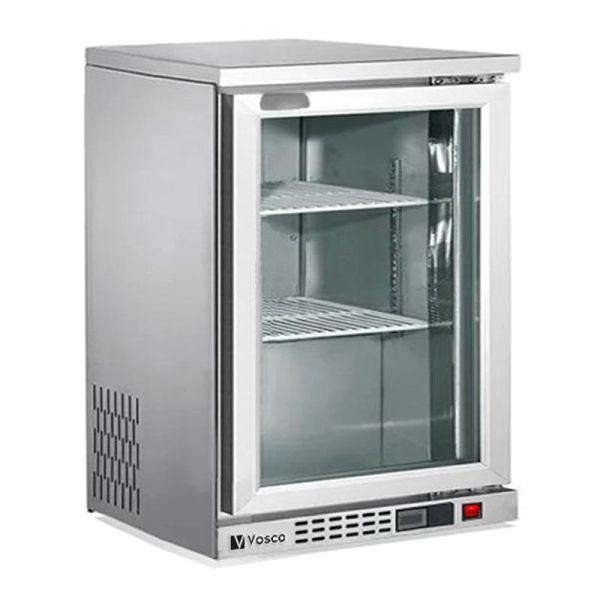 Vosco Tek Kapılı Bar Arkası Şişe Soğutucu Dolap, 138 L, Gri,  VBB-G150