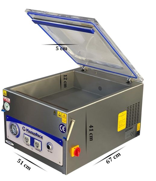 MakPack Vakum Makinesi Set Üstü 45 Cm Tek Çene, MP-450-T1/S