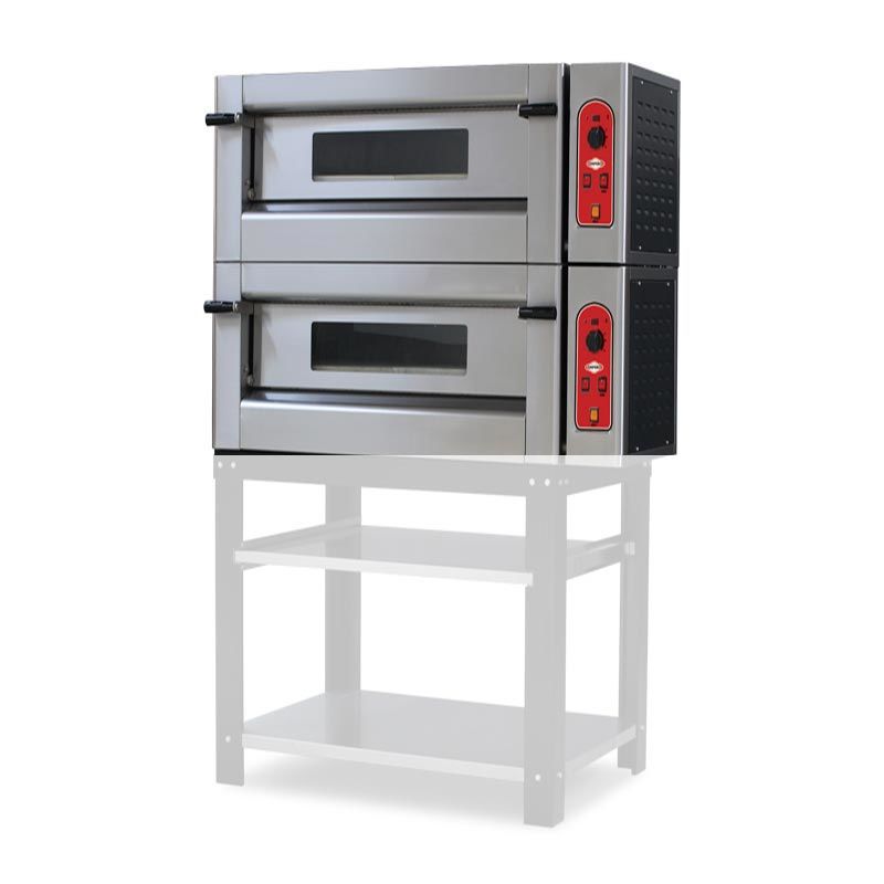 Empero Çift Katlı Pizza Fırını Gazlı, 30 cm 6+6 Pizza EMP.6+6G