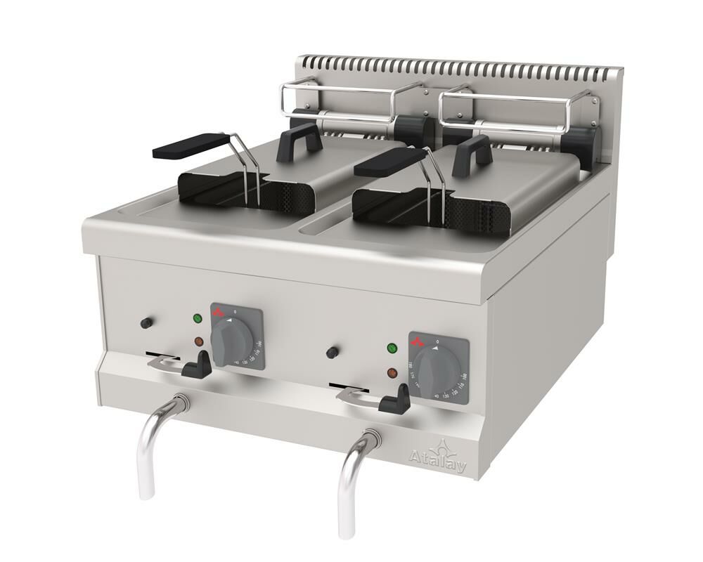 Atalay Elektrikli Fritöz Çiftli, 11+11 Litre 60x70x30 Cm AEF-670
