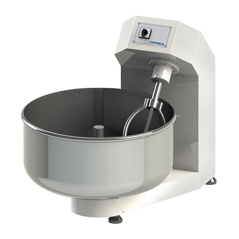 Mateka 125Kg Hamur Yoğurma Makinesi, 2 Hız Kapaklı, 400V, (Zaman Saat, Acil Stop, Siviç), HYM 900KDt