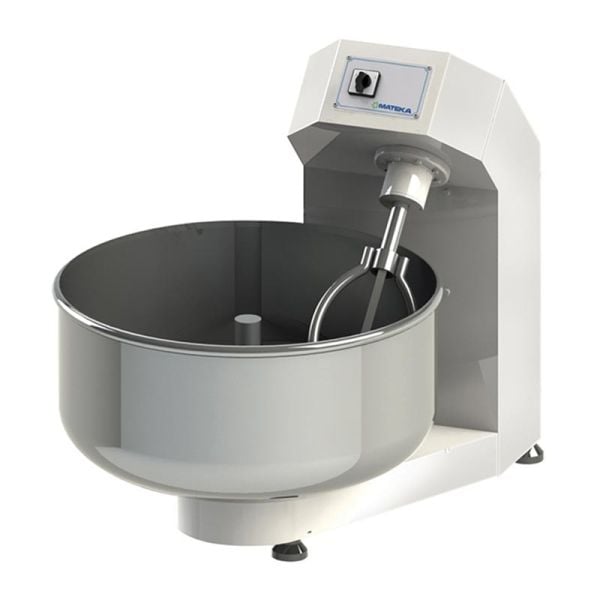 Mateka 125Kg Hamur Yoğurma Makinesi, 2 Hız Kapaklı, 400V, (Zaman Saat, Acil Stop, Siviç), HYM 900KDt