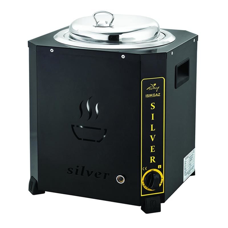 SilverInox Jumbo Çorba Kazanı, 9 L, Siyah, C-02