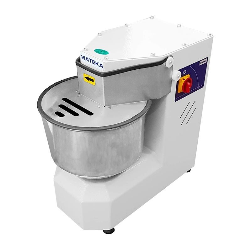 Mateka 16 Kg Spiral Hamur Mikseri, 2 Hız,Tek Motor, Zaman Saati, Acil Stop, 400V, SPZ 360t