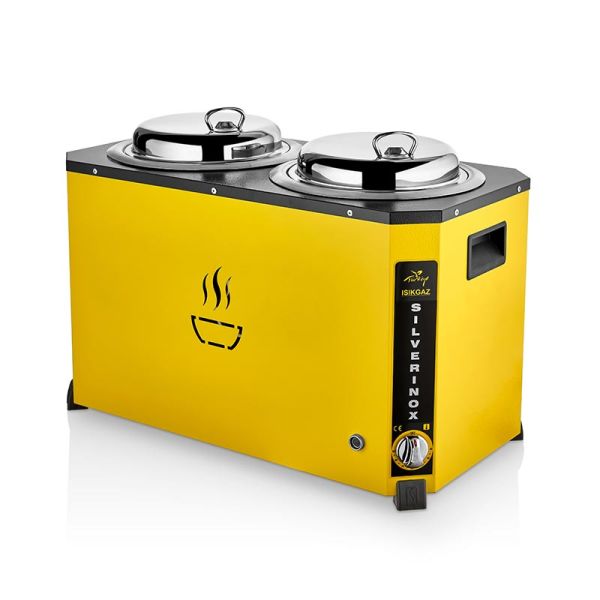 SilverInox Jumbo Çorba Kazanı, 9+9 L, Sarı, C-07