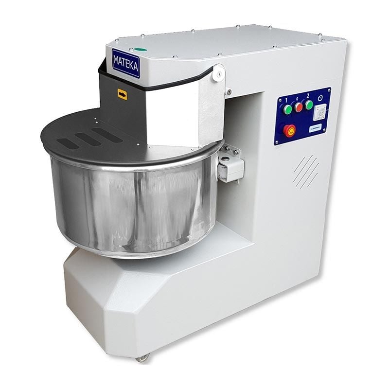 Mateka 40 Kg Spiral Hamur Mikseri, 2 Hız,Tek Motor, Zaman Saati, Acil Stop, 400V, SPZ 500t