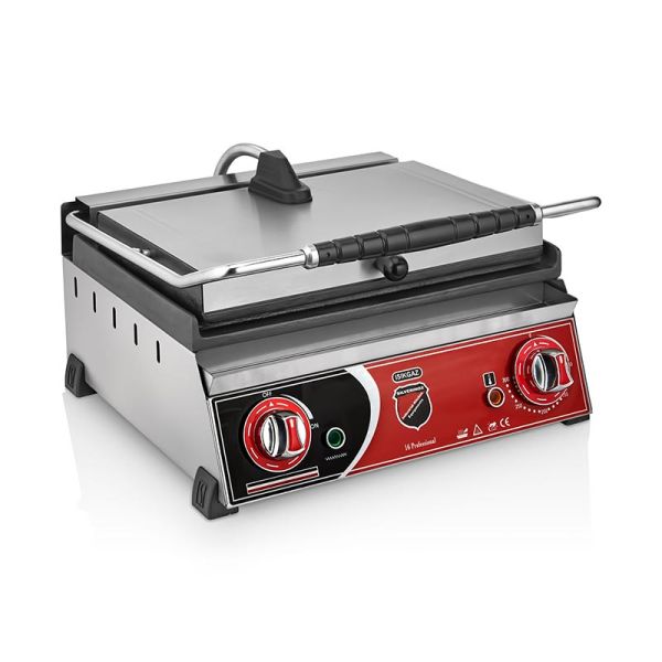 SilverInox Tost Makinesi, Altı Düz, 16 Dilim, Elektrikli, 2130DZ
