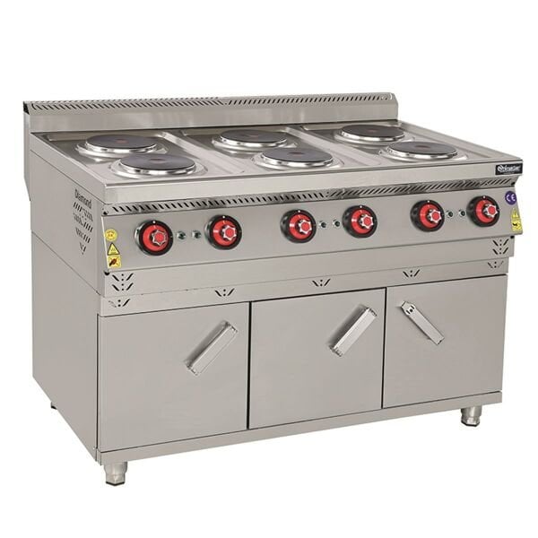Himaksan 6 lı Elektrikli Ocak, Dolaplı 120x70x85 Cm HMK DOE 1278