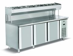 Empero Pizza Hazırlık Buzdolabı 3 Kapılı, EMP.200.80.01-PSY