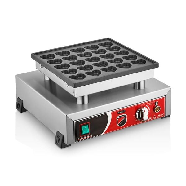 SilverInox Kalpli Bubble Waffle Makinesi, Tekli, Elektrikli, B21