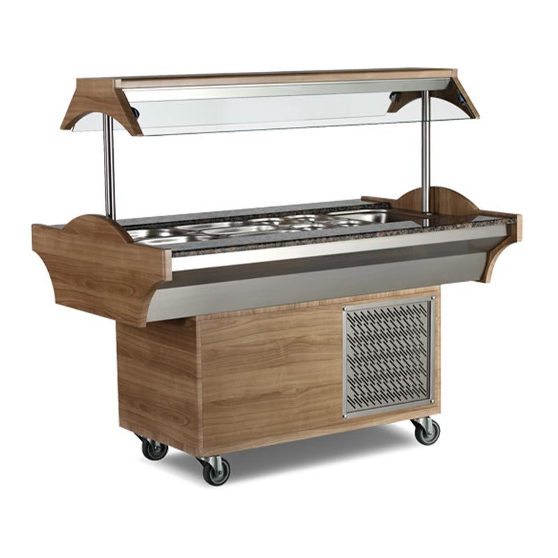 Empero Soğutmalı Saladbar, 5x1/1 GN 180x89x137 cm EMP.SB.05